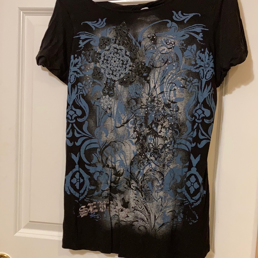 Seven Luxe Embellished T-Shirt -size14/16